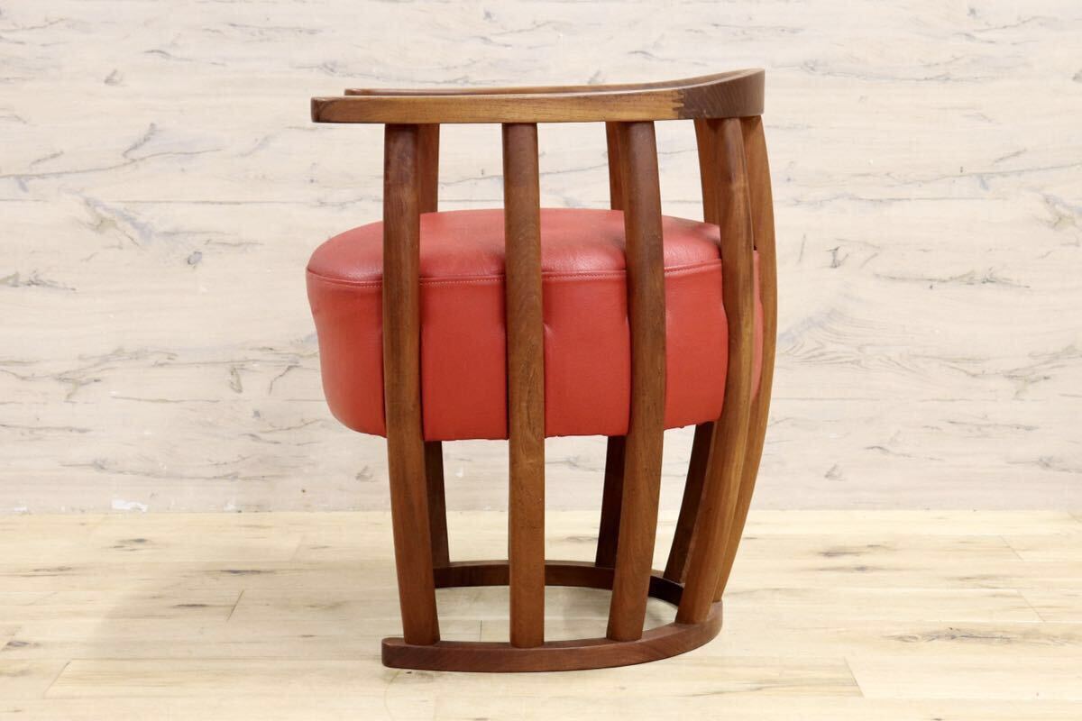 GMIK625○BC工房 こぶりチャウチャウ椅子 ラウンジチェア 椅子 セミアームチェア 本革 レザー モダン インテリア