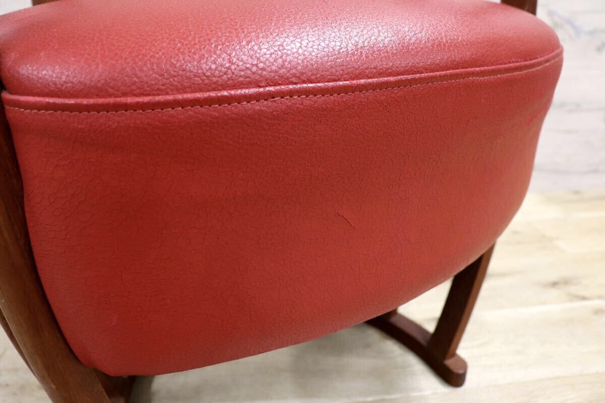 GMIK625○BC工房 こぶりチャウチャウ椅子 ラウンジチェア 椅子 セミアームチェア 本革 レザー モダン インテリア