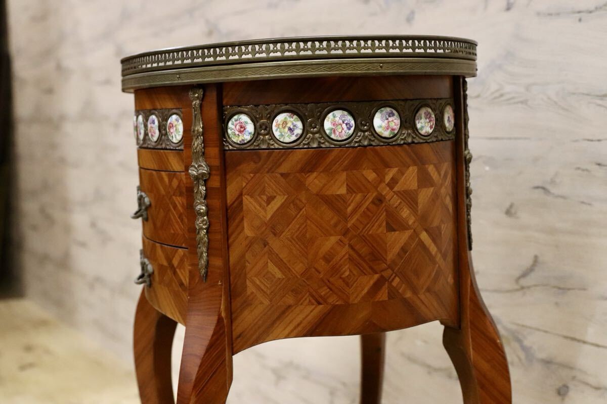 GMIK634○MARINER / マリネール サイドテーブル コンソールテーブル スペイン最高峰 クラシック ヴィンテージ 西洋 アンティーク 稀少