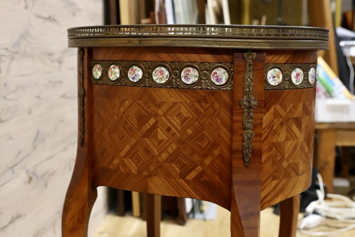 GMIK634○MARINER / マリネール サイドテーブル コンソールテーブル スペイン最高峰 クラシック ヴィンテージ 西洋 アンティーク 稀少