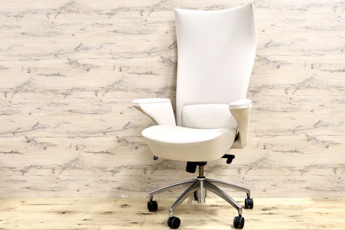 GMIK629D○ITOKI / イトーキ X-4 ハイバック チェア デスクチェア オフィスチェア 書斎椅子 エグゼクティブチェア 合皮 ハイクラスモダン