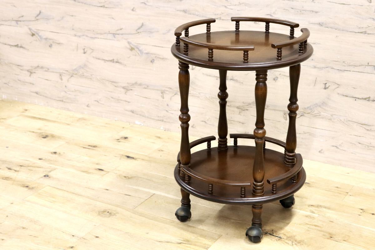 GMIK645○飛騨産業 / HIDA キツツキ キッチンワゴン ティーワゴン トロリー クラシック レトロ アンティーク ヴィンテージ 国産家具