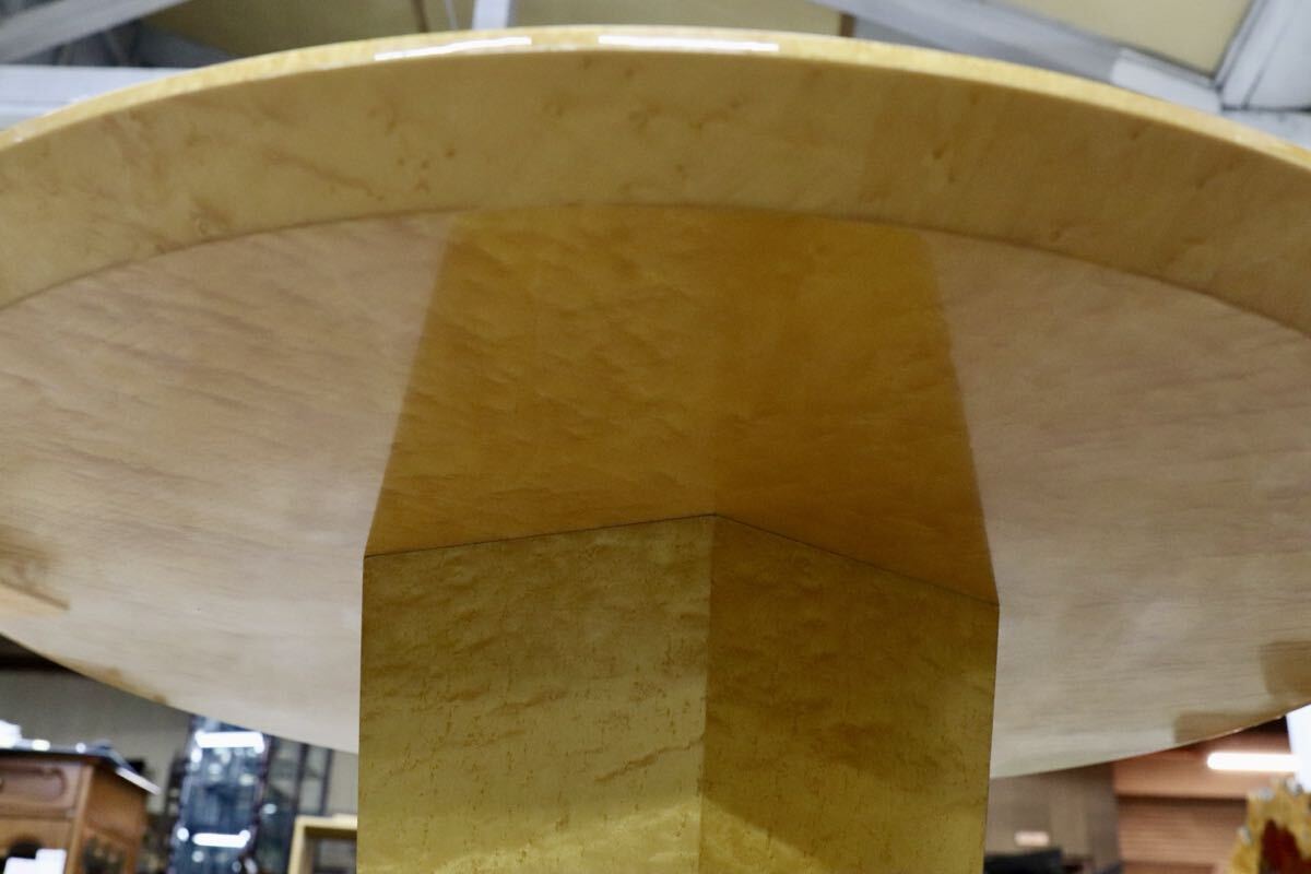 GMIS371Z○松創 / MATSUSOU バーズアイメープル ダイニングテーブル 食卓テーブル IDC大塚家具 クラシック エレガント 約55万 アンティーク