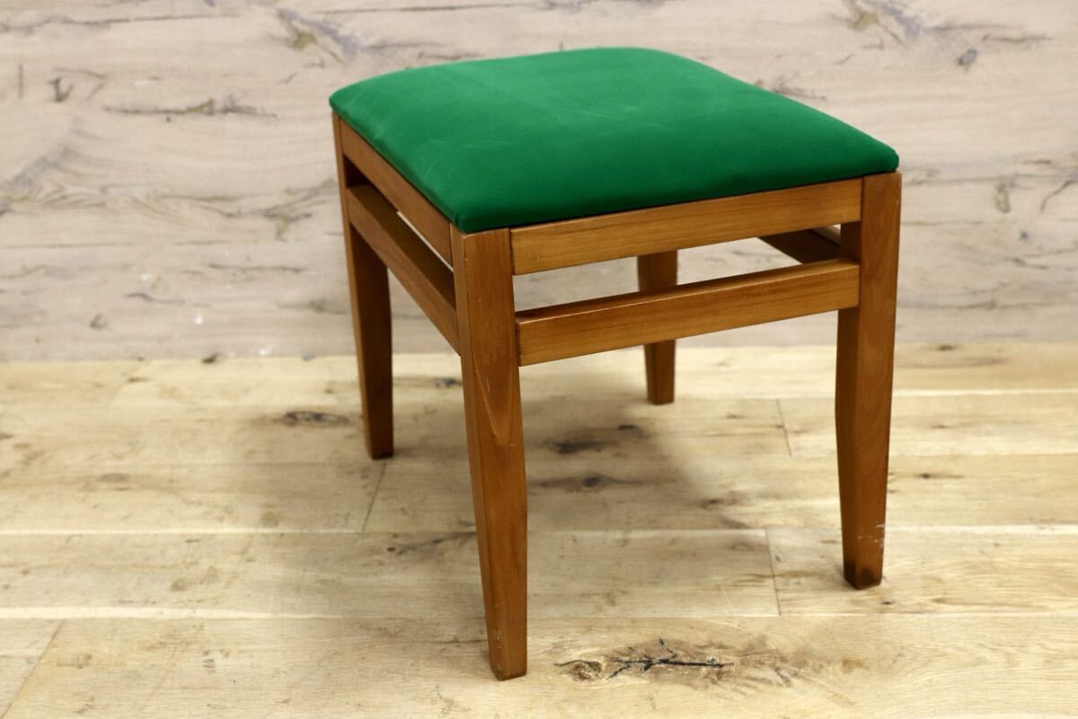 GMIK487○SCANTEAK / スキャンティーク フットスツール スツール チェア 椅子 チーク材 北欧スタイル 廃番 張替え品