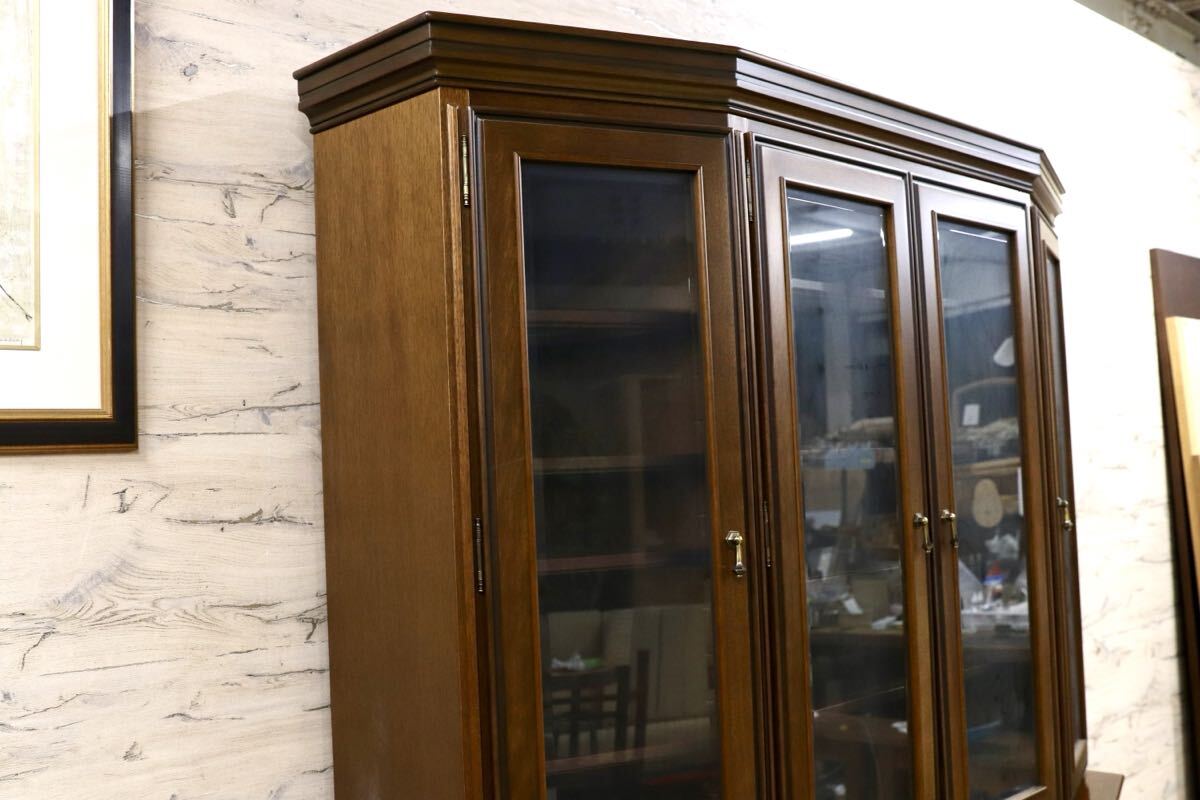 GMIK771○maruni / マルニ ROYAL ロイヤル キャビネット 飾り棚 リビングボード 食器棚 カップボード 定価約128万