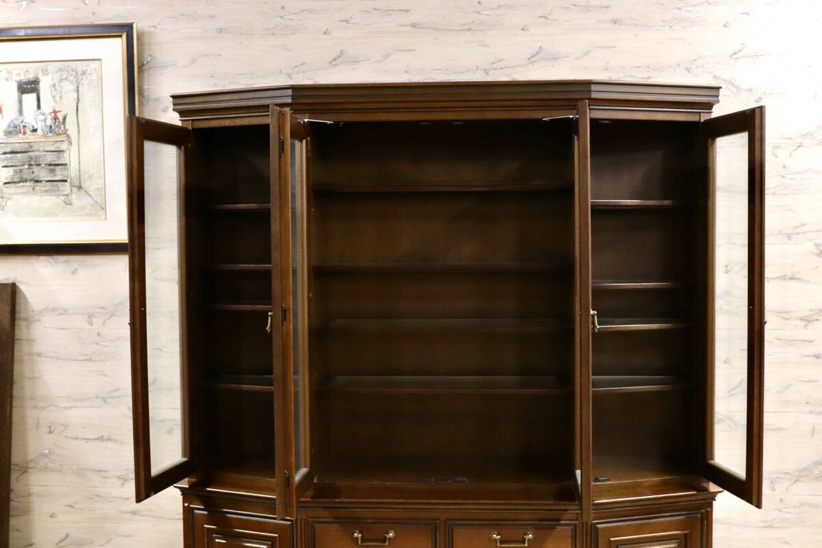 GMIK771○maruni / マルニ ROYAL ロイヤル キャビネット 飾り棚 リビングボード 食器棚 カップボード 定価約128万