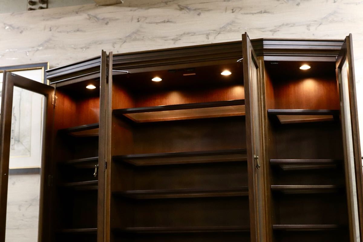 GMIK771○maruni / マルニ ROYAL ロイヤル キャビネット 飾り棚 リビングボード 食器棚 カップボード 定価約128万