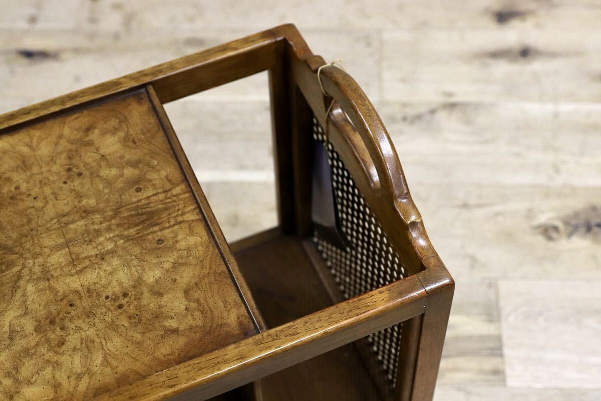 GMIS96○DREXEL HERITAGE / ドレクセルヘリテイジ エトセトラ Et Cetera マガジンラック サイドテーブル ヴィンテージ 最高級 約14万 稀少