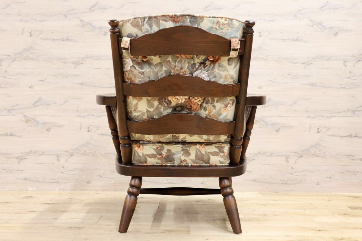 GMIS414D○飛騨産業 / HIDA キツツキ フロンティア アームチェア 椅子 1人掛けソファ ラウンジチェア 廃番 オールド カントリー 稀少