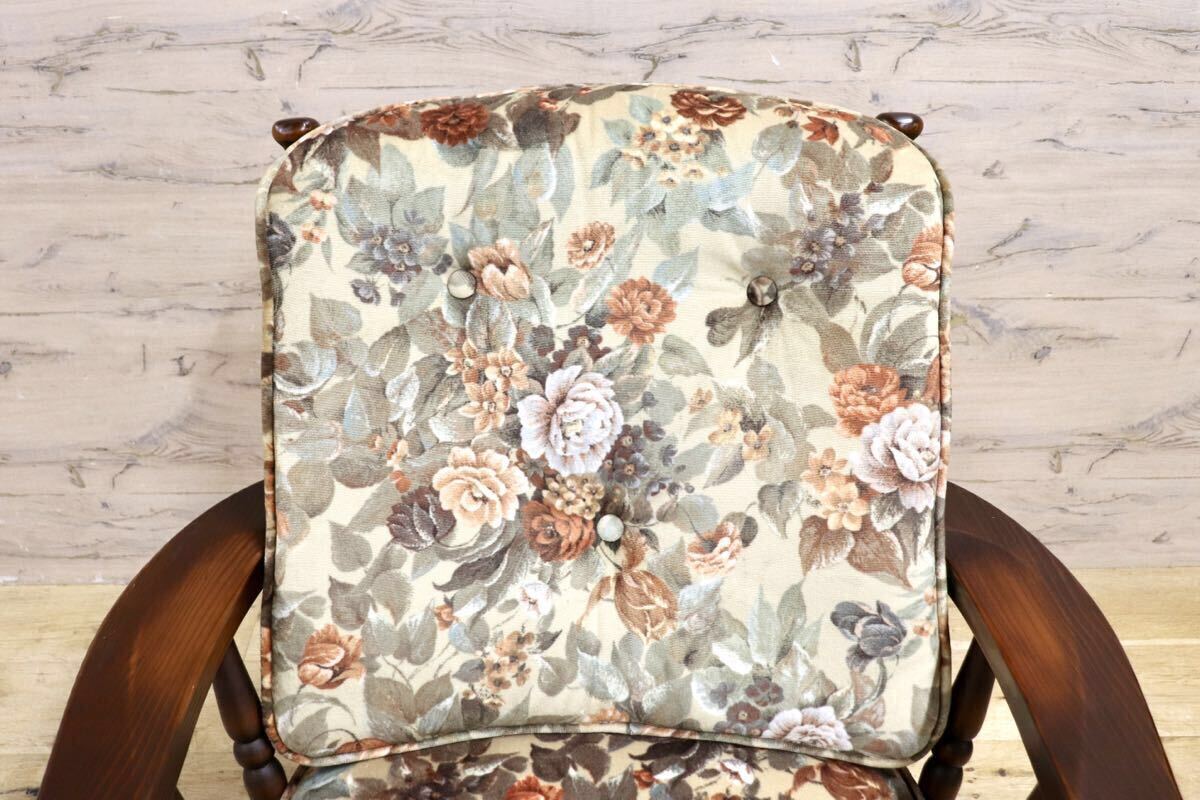 GMIS414D○飛騨産業 / HIDA キツツキ フロンティア アームチェア 椅子 1人掛けソファ ラウンジチェア 廃番 オールド カントリー 稀少