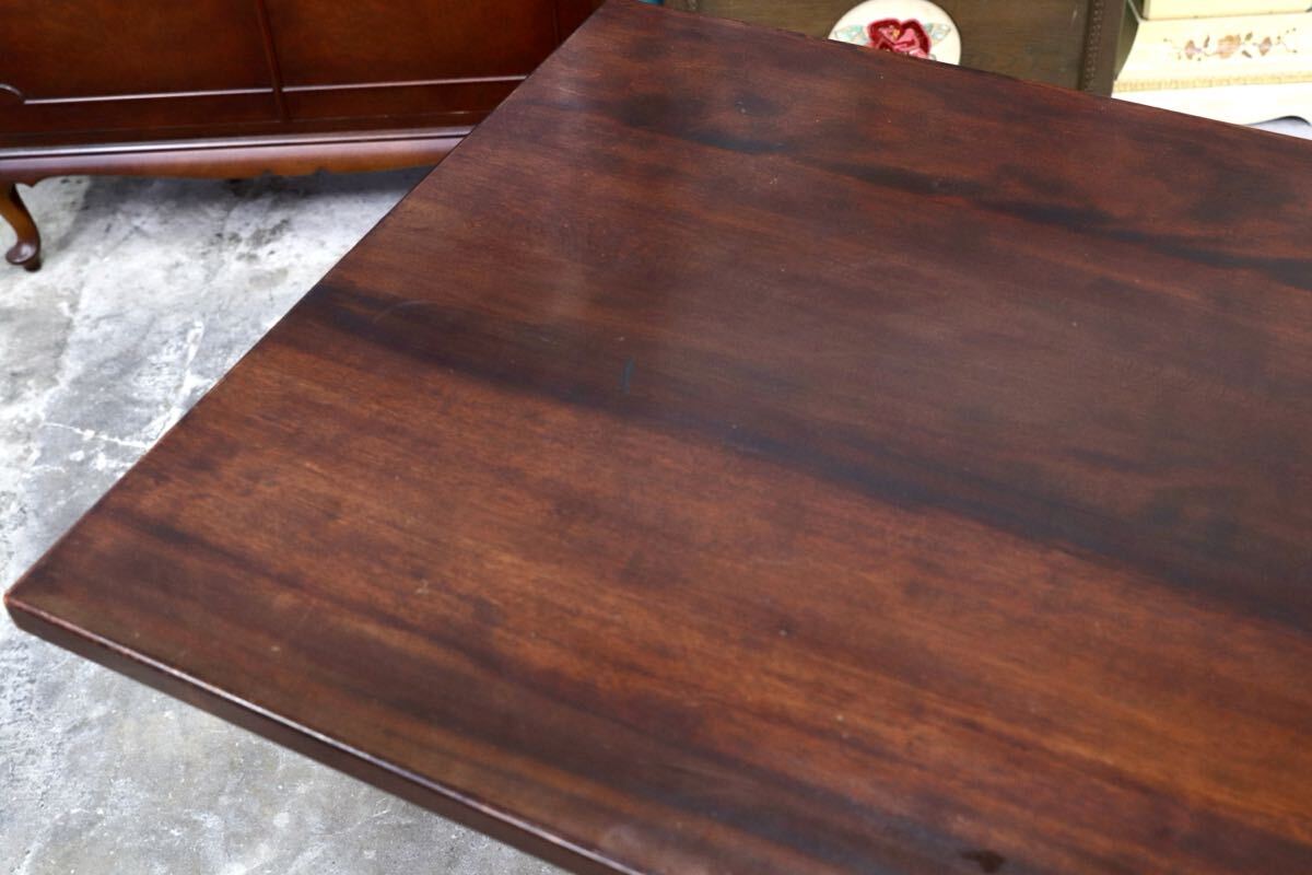 GMIS427○松本民芸民芸家具 T型トレッスル卓 ダイニングテーブル 食卓テーブル ミズメザクラ 稀少 アンティーク 民藝