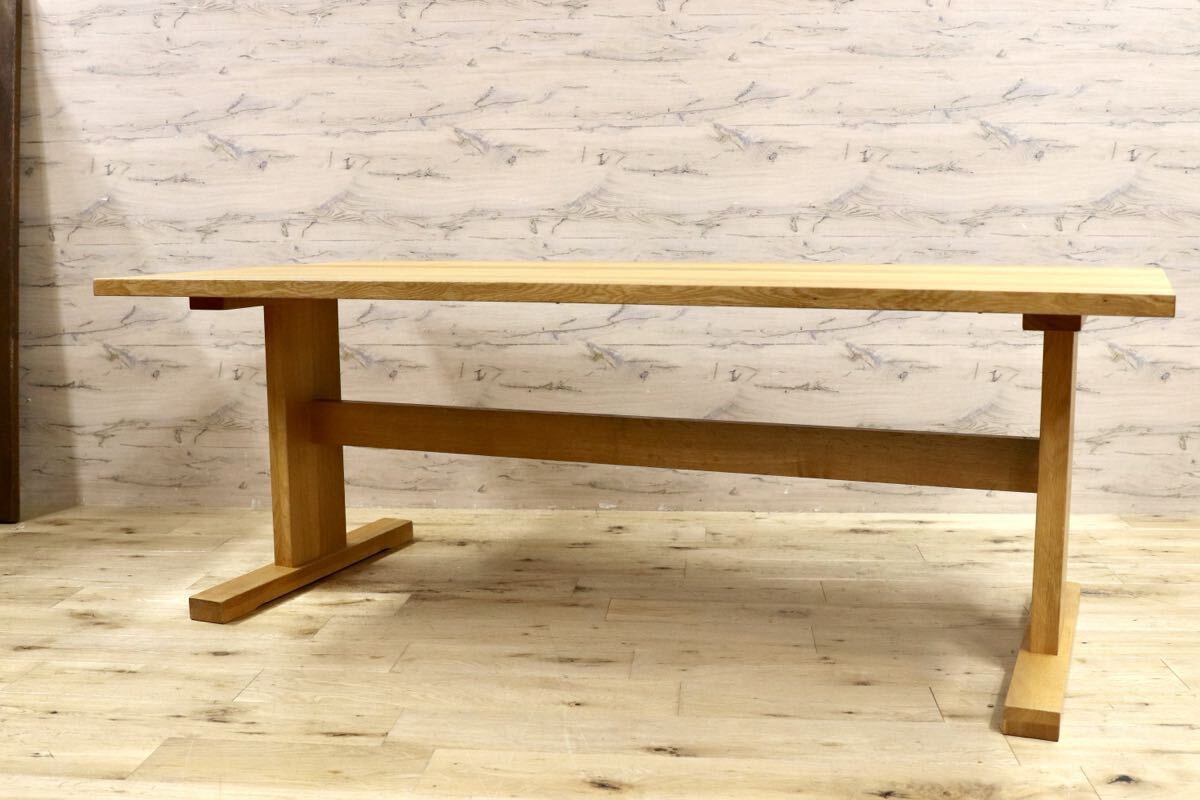 GMIK712○柏木工 / KASHIWA ダイニングテーブル 食卓テーブル オーク無垢材 ナチュラル 飛騨家具 定価約30万