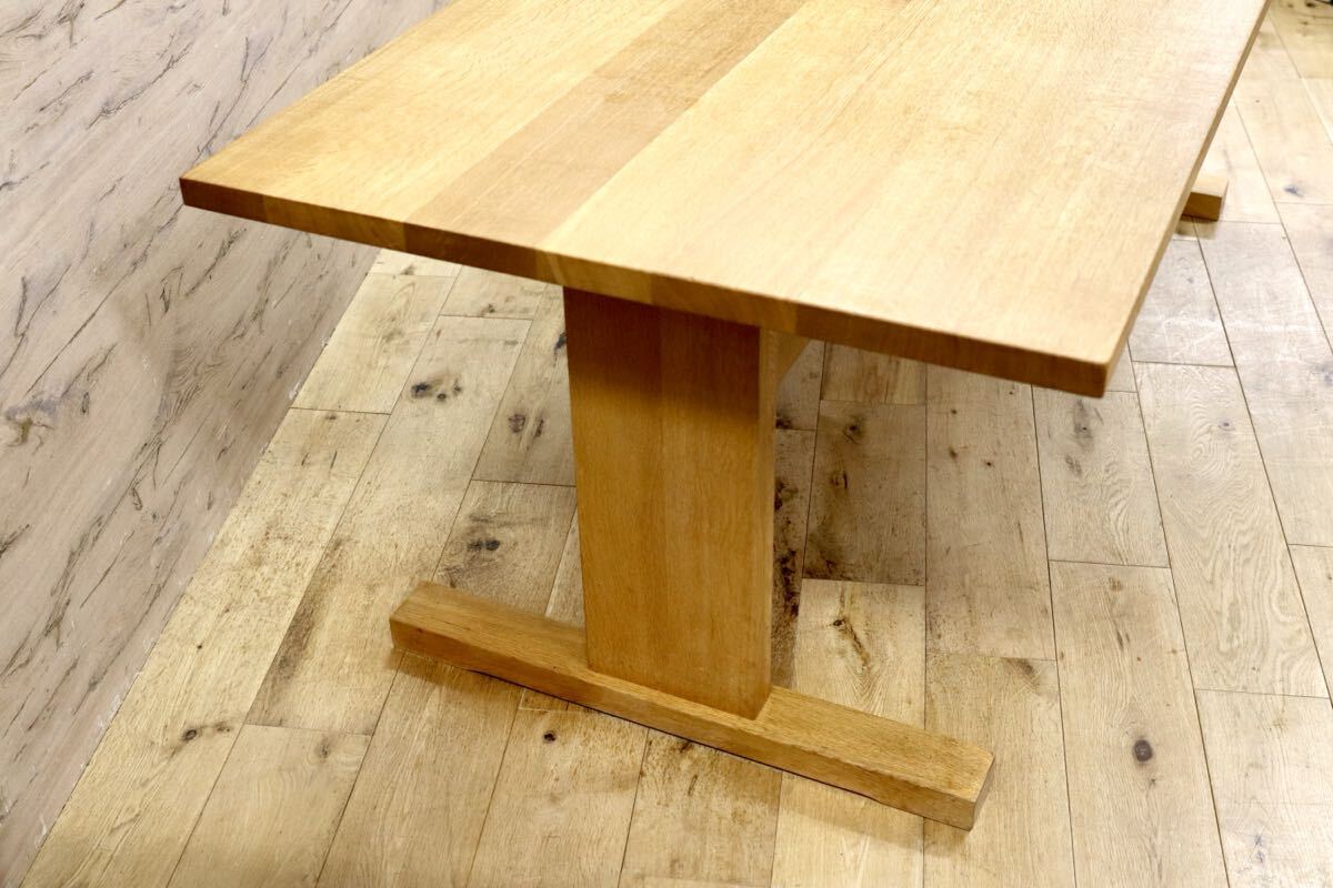 GMIK712○柏木工 / KASHIWA ダイニングテーブル 食卓テーブル オーク無垢材 ナチュラル 飛騨家具 定価約30万