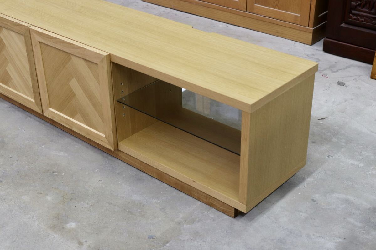 GMIK808○関家具 ヘリム オーク テレビボード TVボード AVボード ローボード リビングボード 収納家具 ナチュラル 定価約7万 展示品