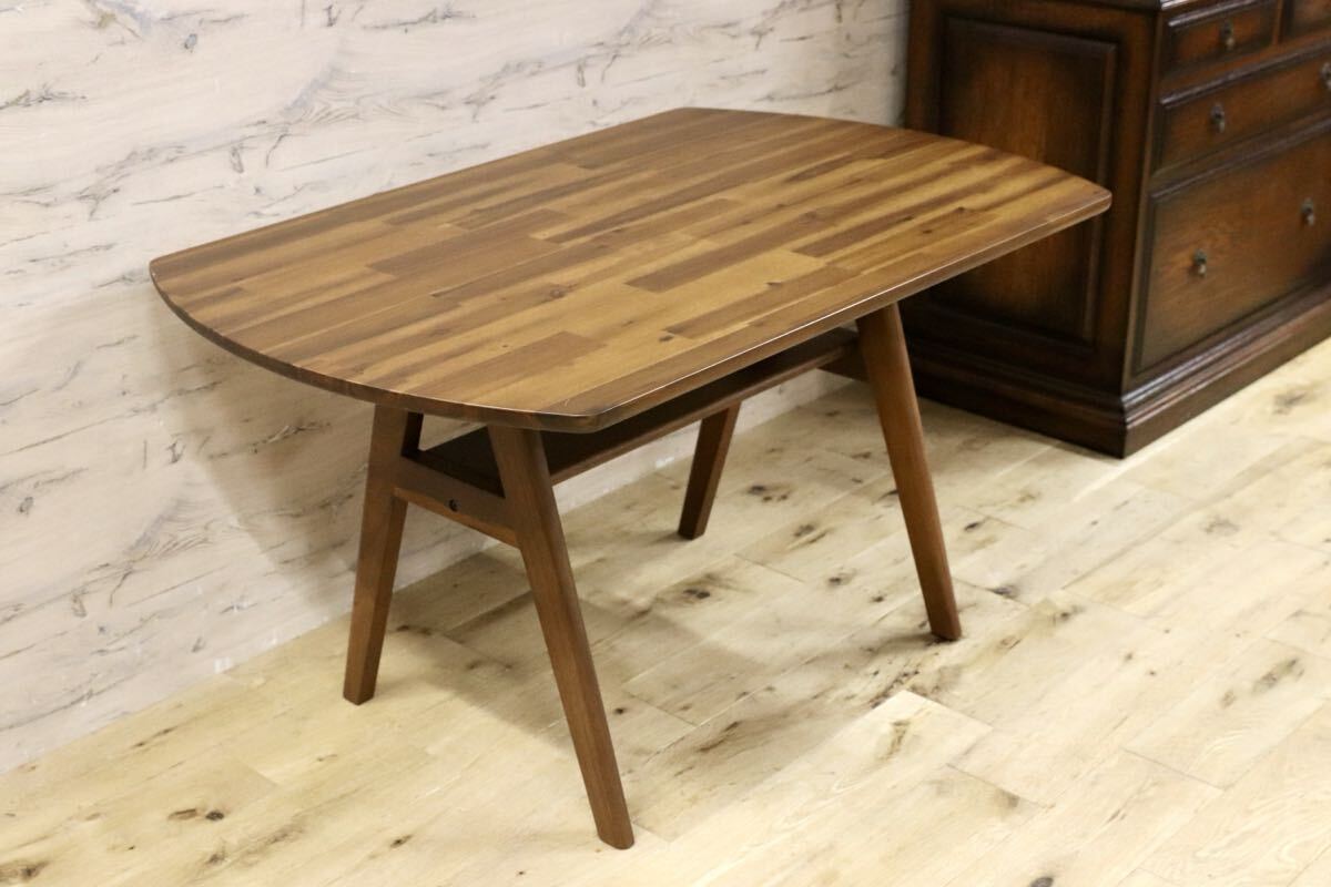 GMIK848○unico / ウニコ SWELLA(スウェラ) ダイニングテーブル W1200 定価5.65万 モデルルーム展示品