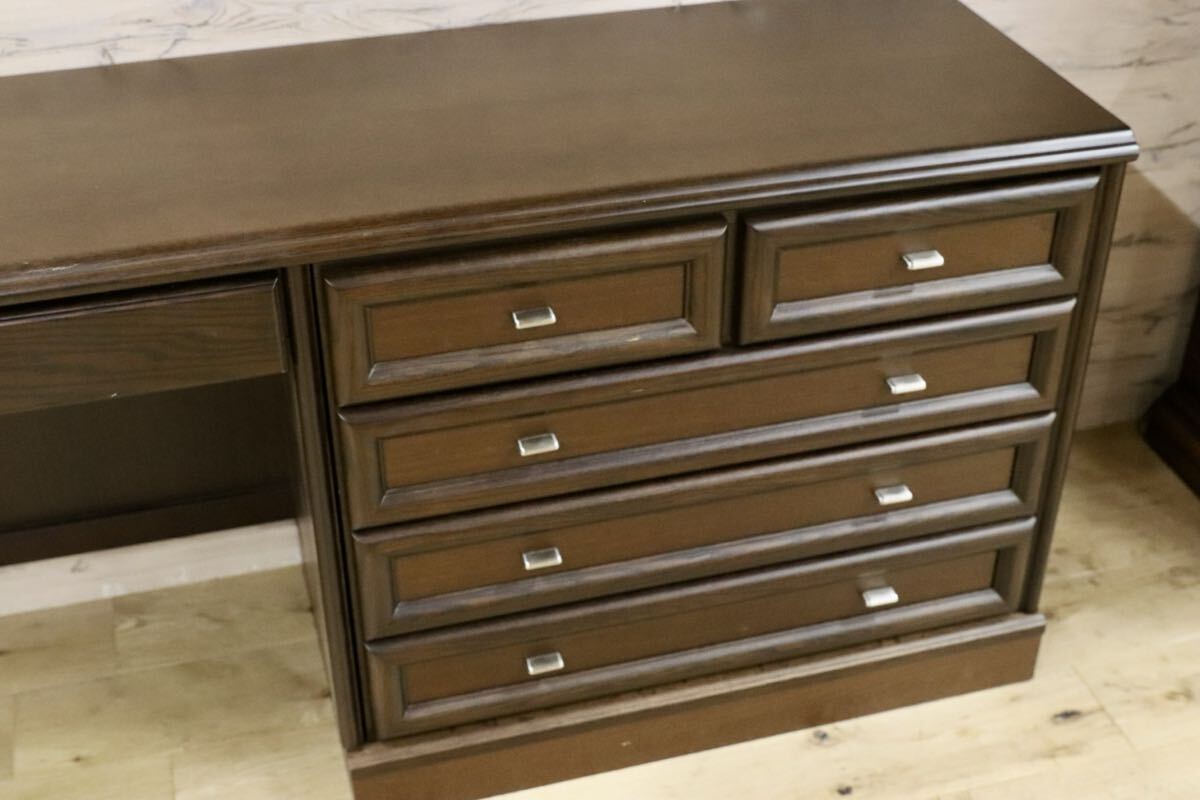 GMIK34○maruni / マルニ木工 システムデスク パソコンデスク 作業台 書斎机 国産家具 ユニットデスク 学習机 ヴィンテージ