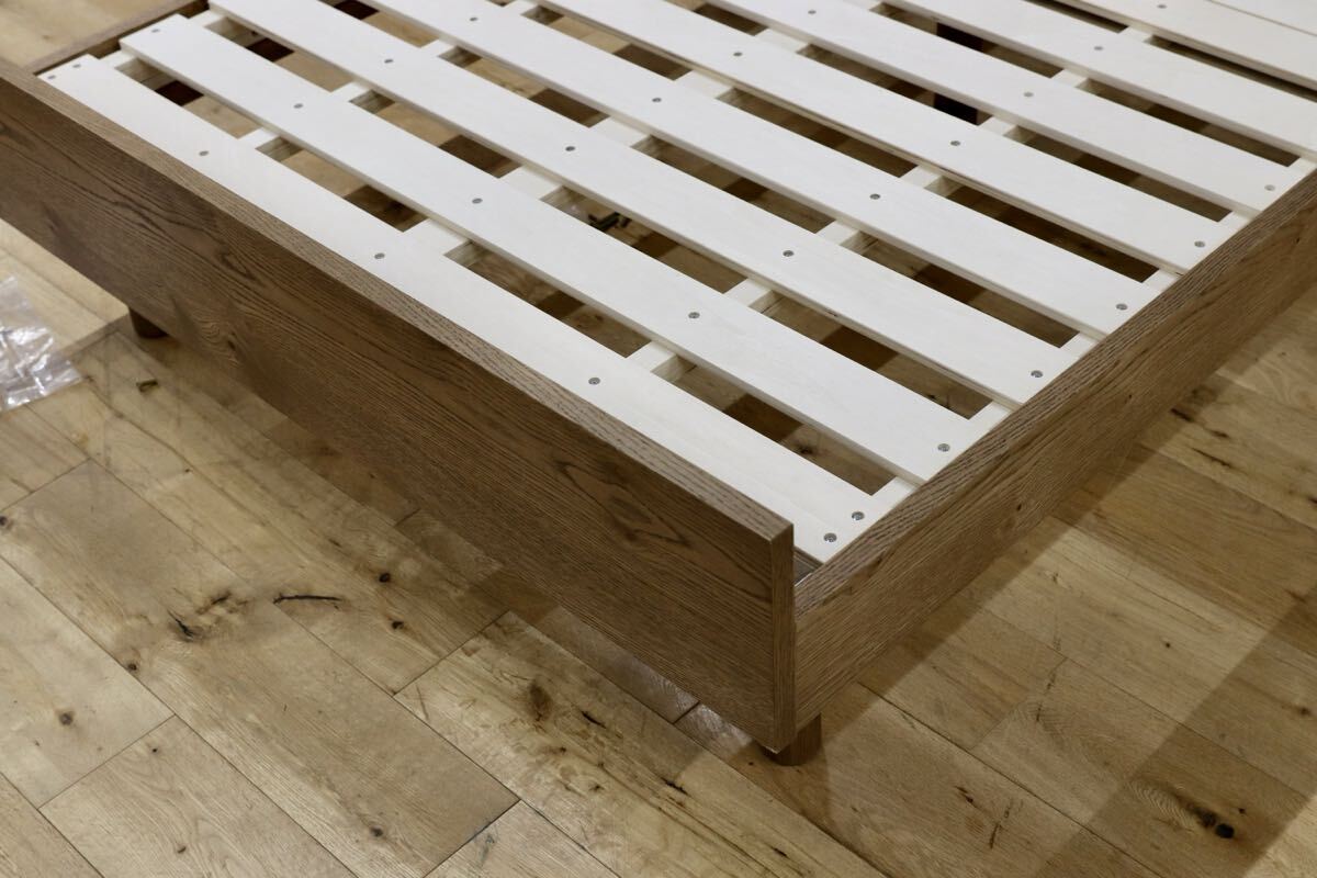 GMIK849○unico / ウニコ ADDAY アディ ベッドフレーム セミダブル SD ハイタイプ オーク材 北欧スタイル モデルルーム展示品