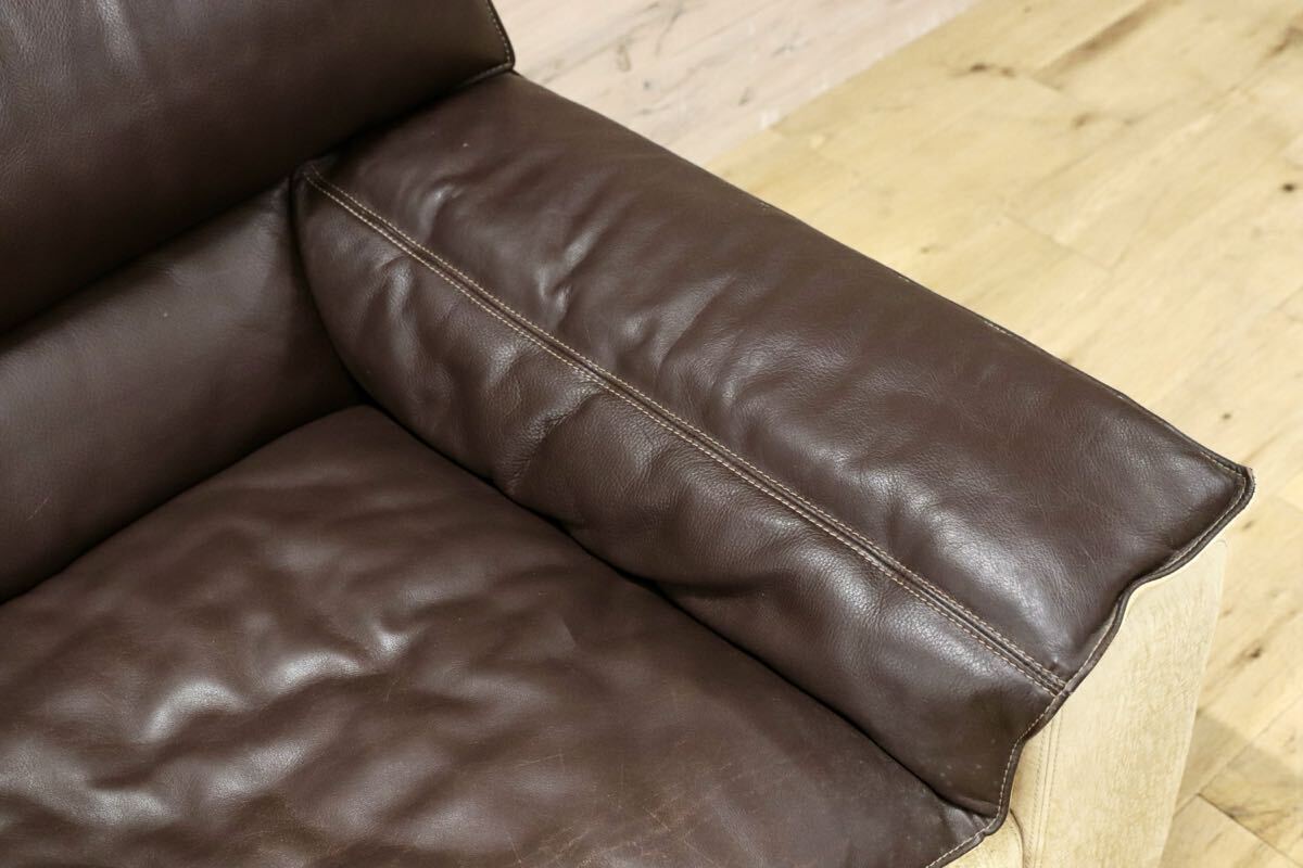 GMIK864B○rossi di albizzate / ロッシディアルビザーテ 1人掛けソファ シングルソファ 本革 ヴィンテージ イタリア 最高峰 約140万