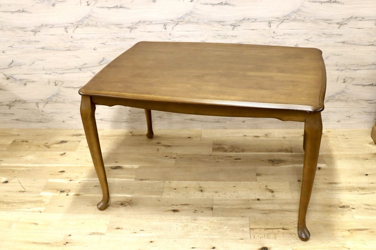 GMIK150○クラシック アンティーク調 ダイニングテーブル 食卓テーブル 木製 エレガント