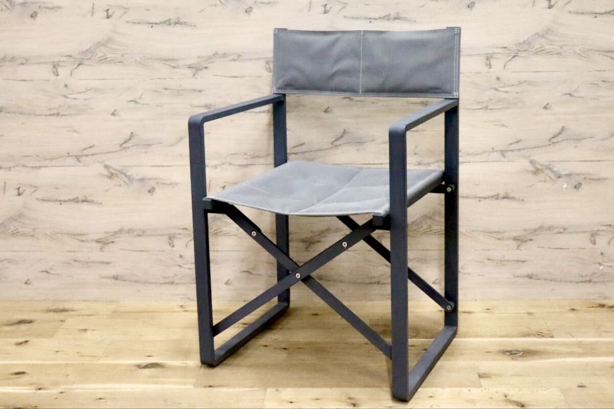 GMIH144A○ACTUS / アクタス LandNorm ランドノーム ディレクターチェア ガーデンチェア 折りたたみチェア グレー 屋外 テラス