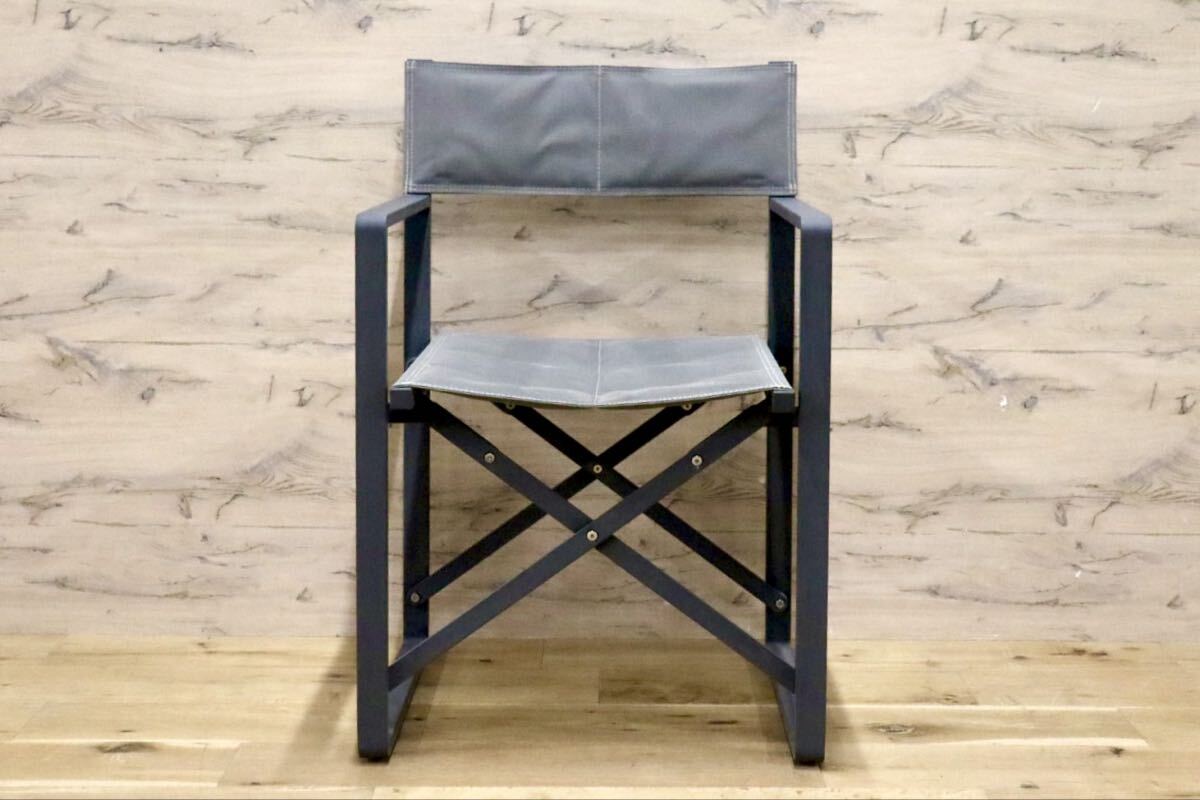 GMIH144A○ACTUS / アクタス LandNorm ランドノーム ディレクターチェア ガーデンチェア 折りたたみチェア グレー 屋外 テラス