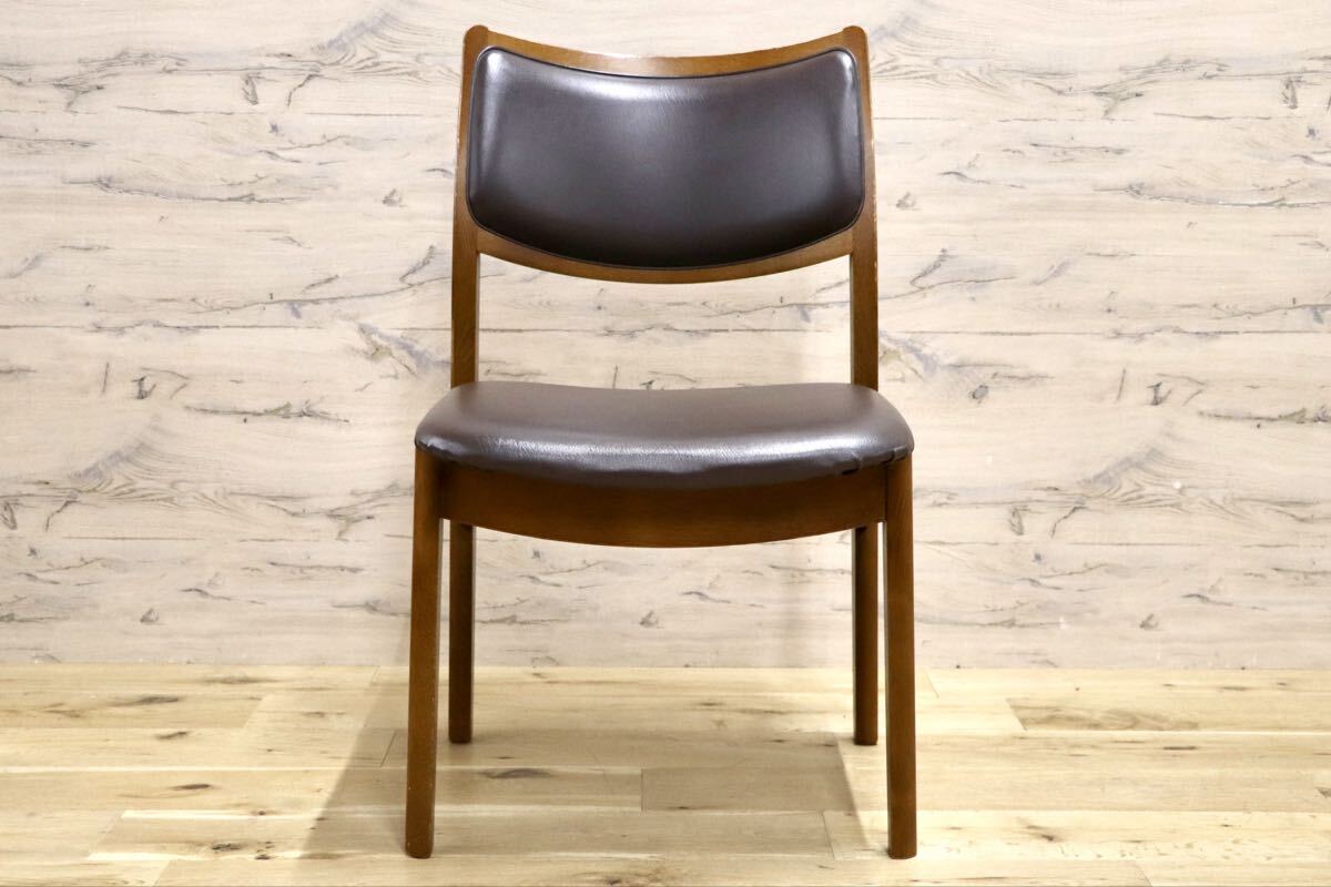 GMIS527C○シラカワ / shirakawa ダイニングチェア アームレスチェア 椅子 飛騨の家具 合皮 和モダン