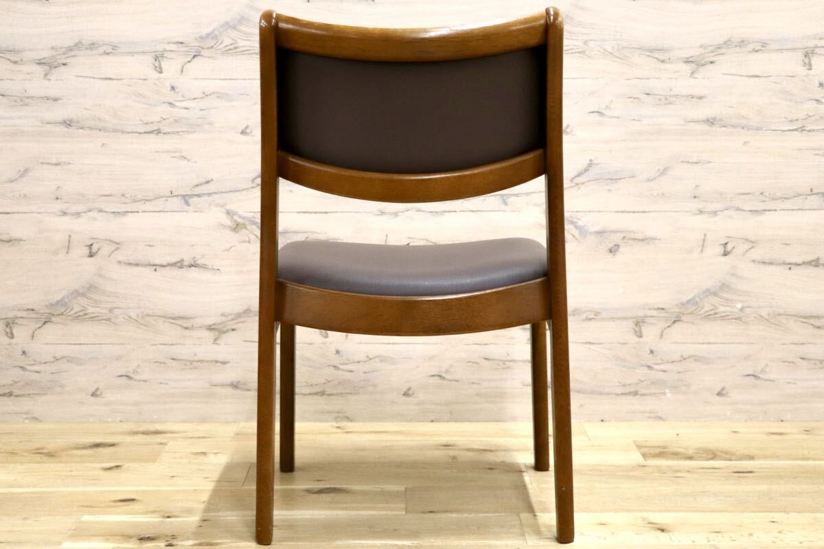 GMIS527C○シラカワ / shirakawa ダイニングチェア アームレスチェア 椅子 飛騨の家具 合皮 和モダン