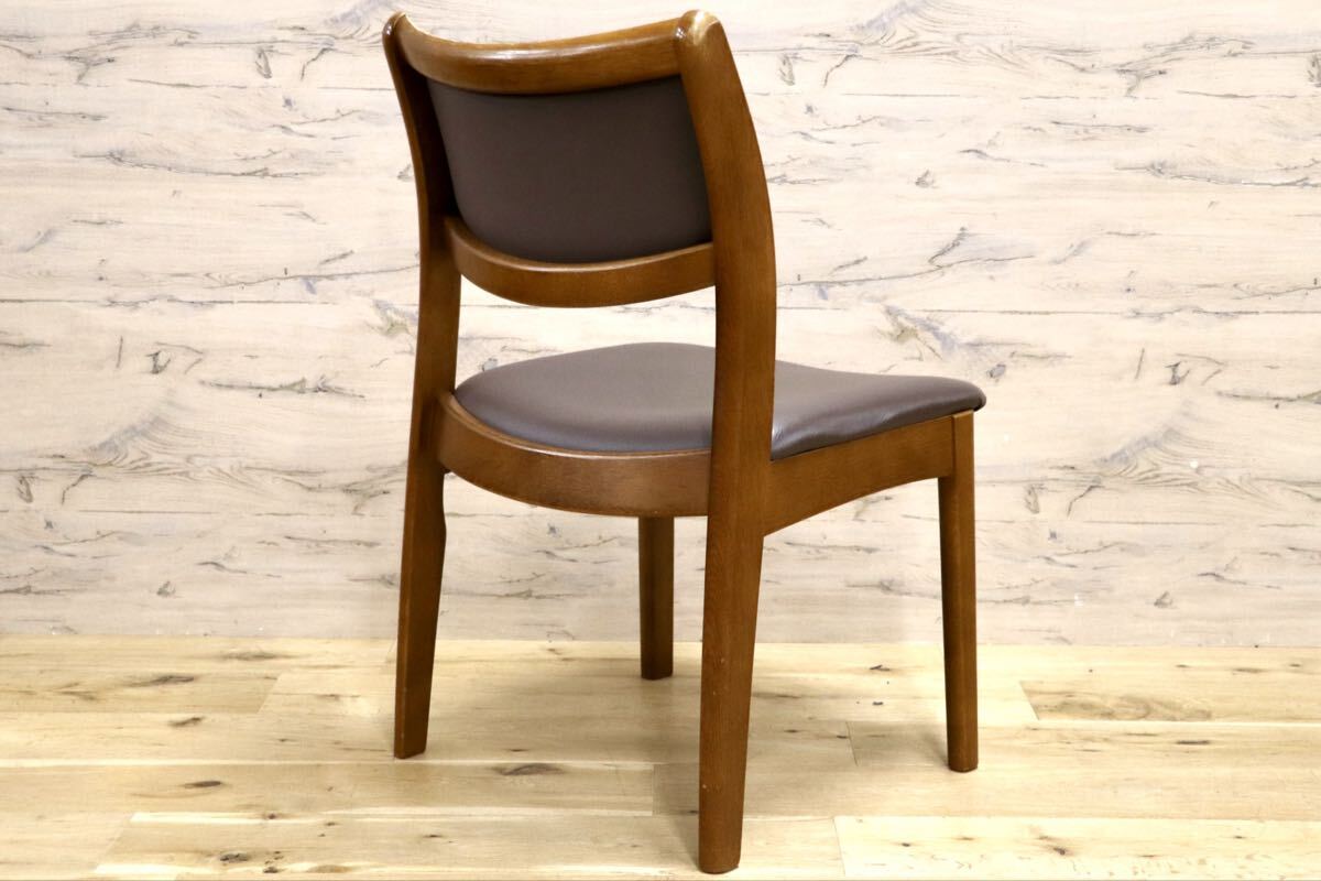 GMIS527C○シラカワ / shirakawa ダイニングチェア アームレスチェア 椅子 飛騨の家具 合皮 和モダン