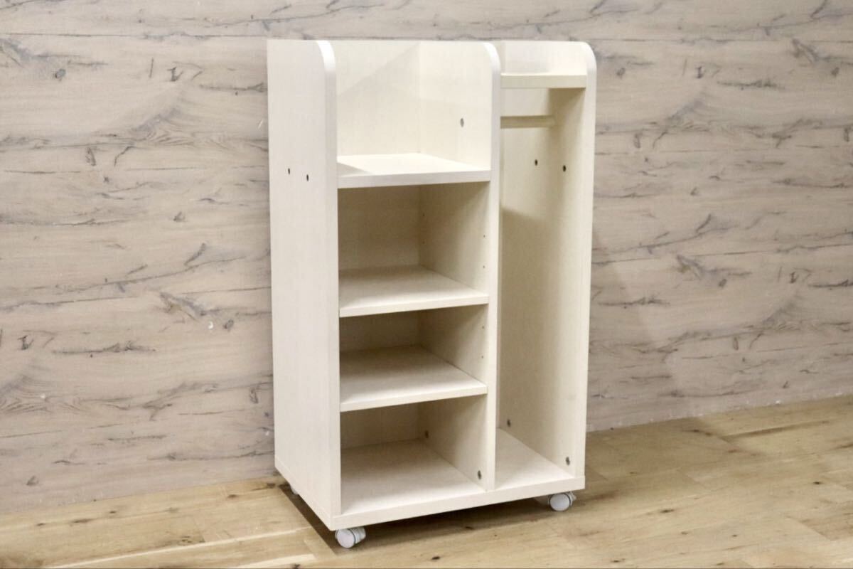 GMIH233○ITOKI /イトーキ ランドセルラック キッズ収納 子供用 ハンガーラック オープンラック キャスター付き 子供部屋 ホワイト