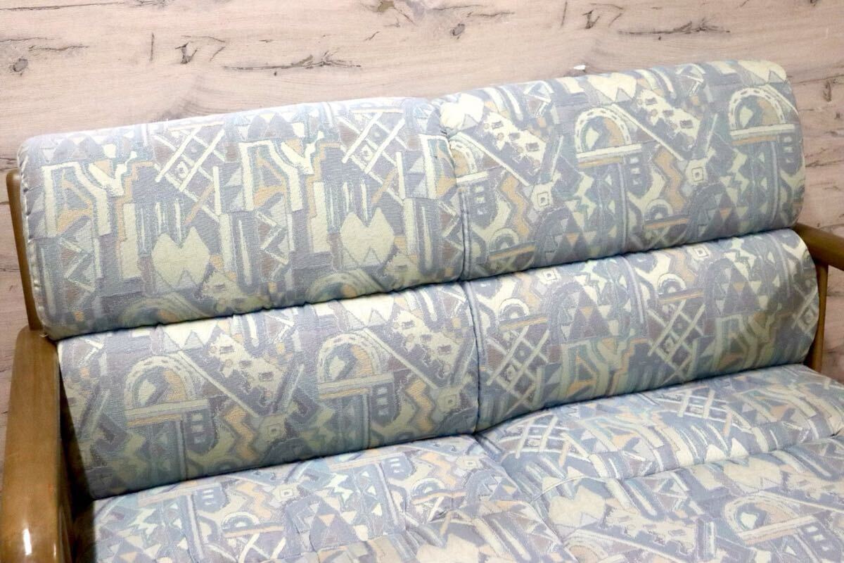 GMIH444A○maruni / マルニ 地中海 2人掛けソファ ラブソファ 2シーター アームソファ ファブリック ヴィンテージ レトロ