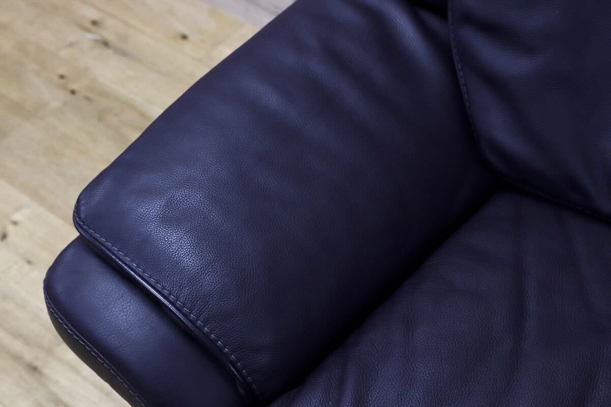 GMIK905A○himolla / ヒモラ パシフィック 1人掛けソファ シングルソファ ダークブラウン 総本革 IDC大塚家具 ドイツ 最高峰 定価約60万