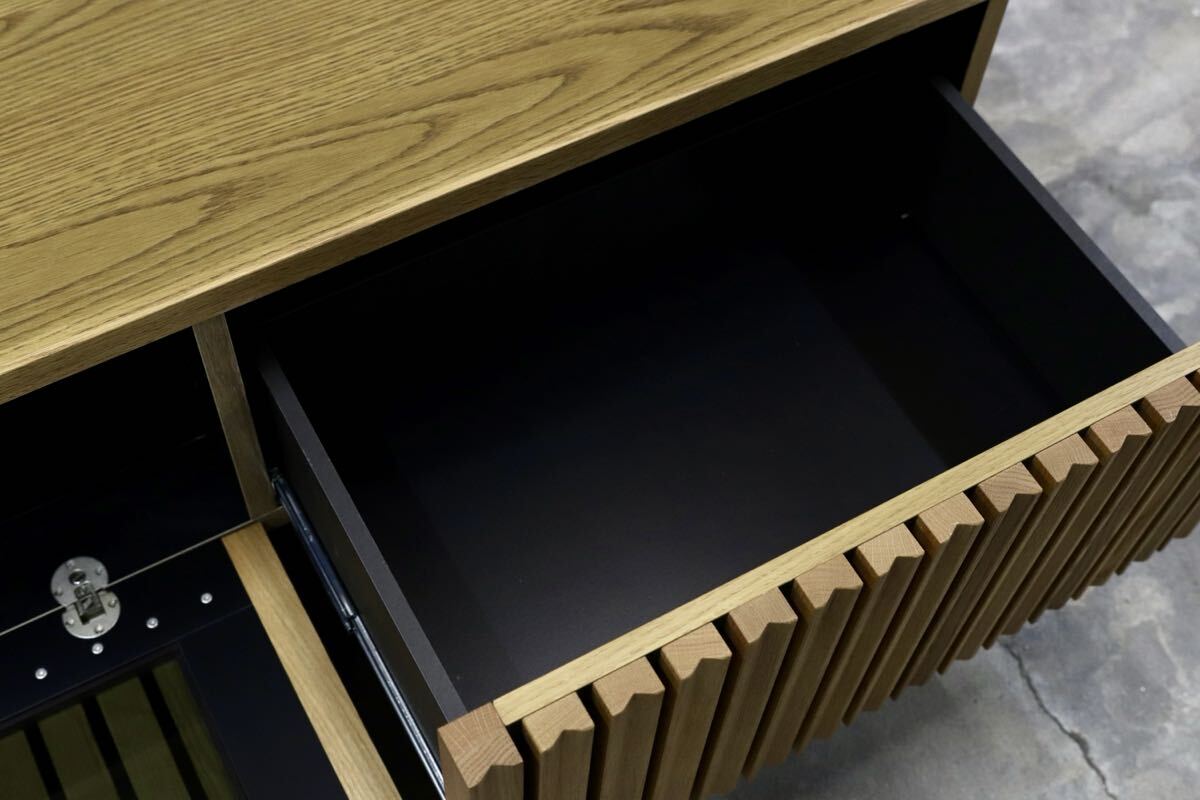 GMIH474B○Meuble / モーブル テレビボード TVボード AVボード サイドボード オーク材 キャビネット 北欧スタイル モダン 定価約12万