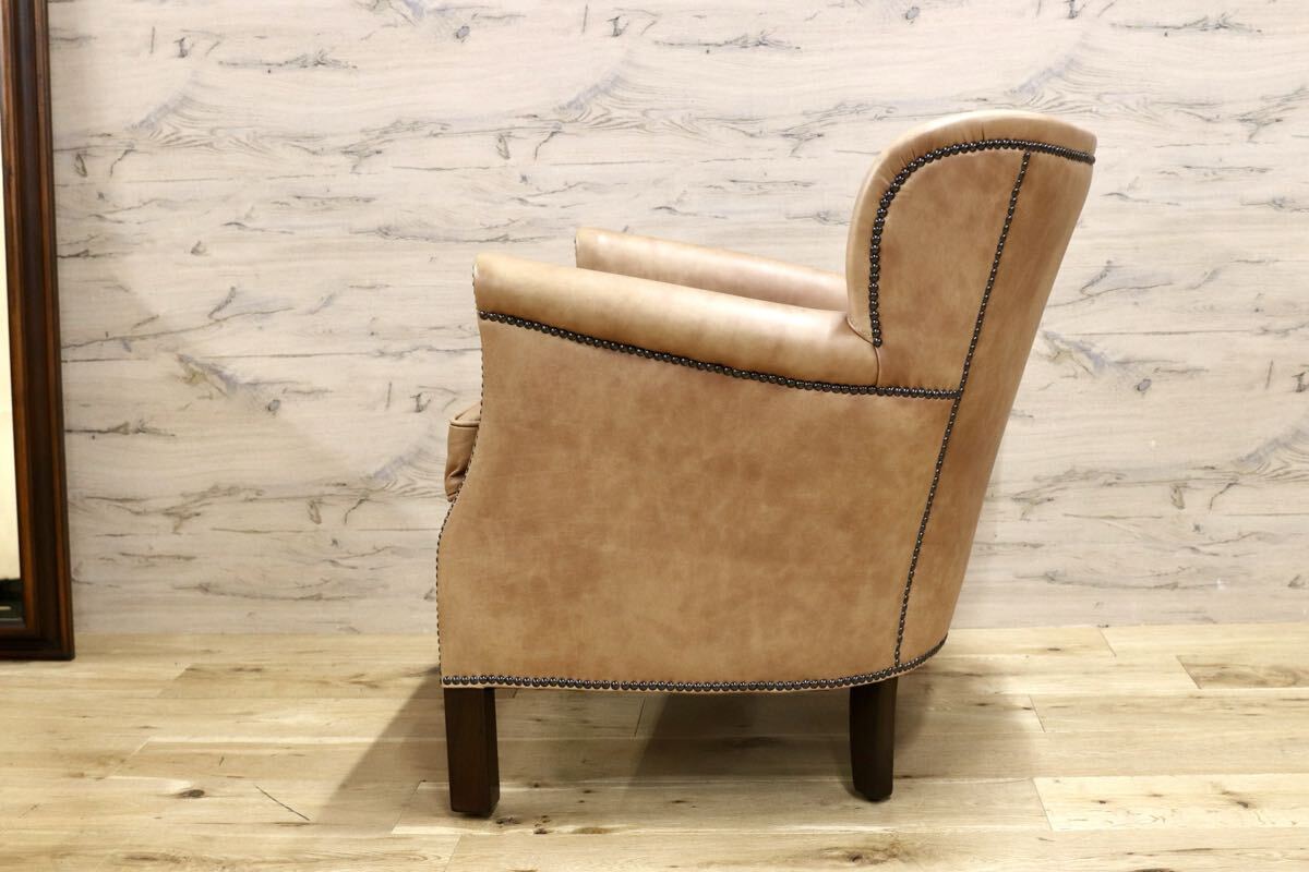 GMIS558○HALO / ハロ PROFESSOR ARM CHAIR プロフェッサー アームチェア 本革 レザー アスプルンド 定価約18万 展示品