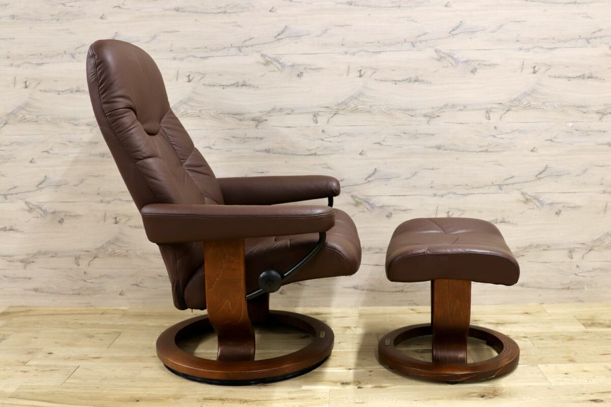 GMJS13○EKORNES / エコーネス ストレスレス リクライニングチェア パーソナルチェア 本革 ノルウェー ブラウン 北欧家具