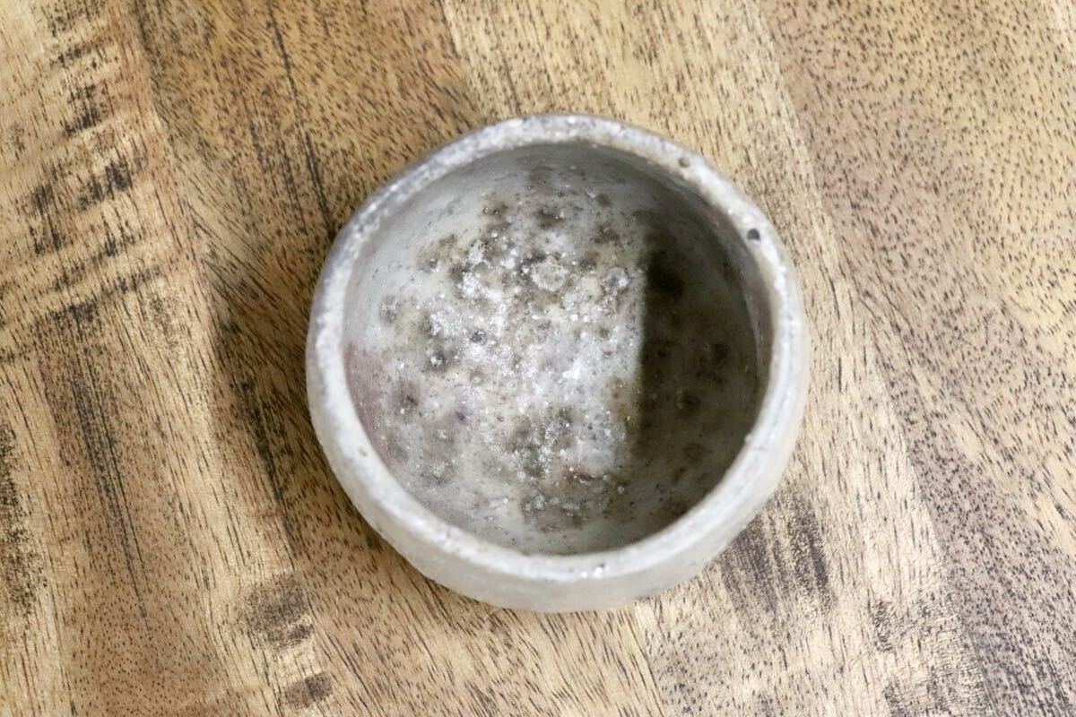 GMJO38○千代市陶房 清水万佐年 丹波焼 白引出ぐい呑 伝統工芸 丹波篠山 未使用