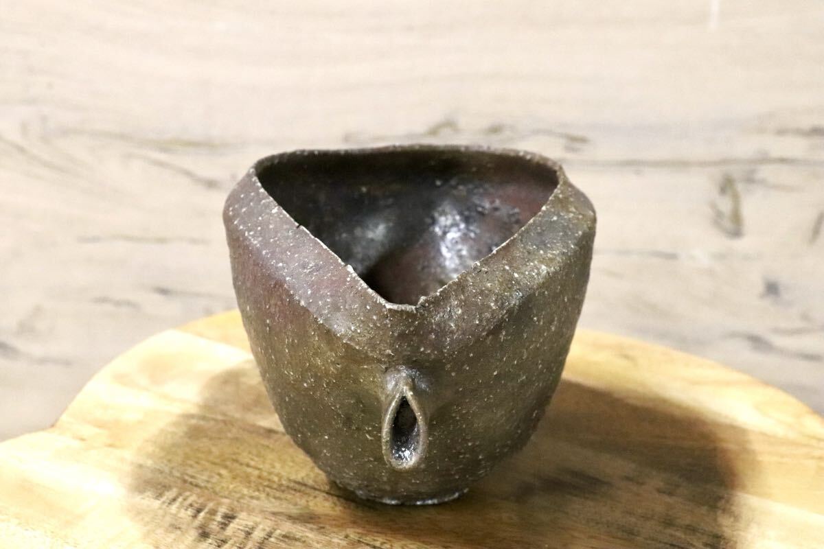 GMJO27○千代市陶房 清水万佐年 丹波焼 片口 伝統工芸 丹波篠山 未使用