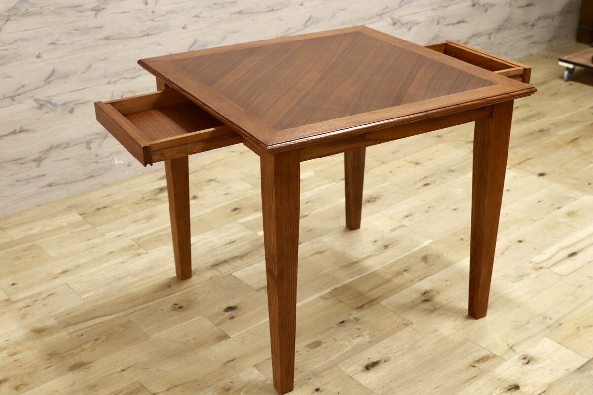 GMJK240○ACME Furniture / アクメファニチャー WARNER DINING TABLE-S ダイニングテーブル オーク材 ヘリンボーン 定価約11万円 展示品