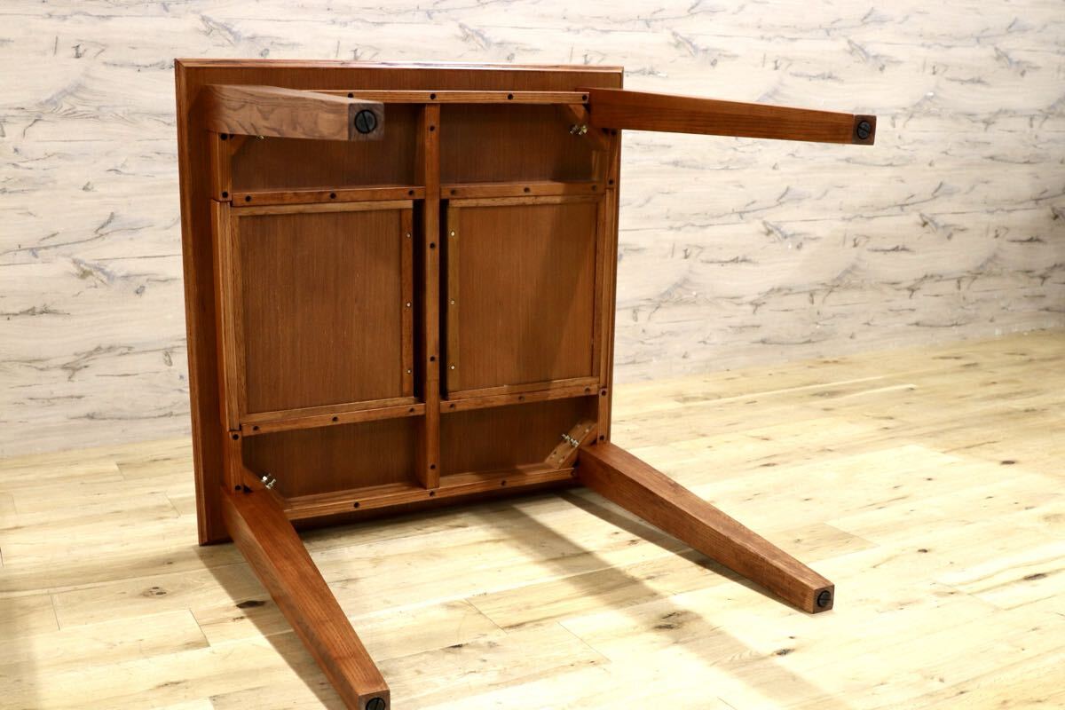 GMJK240○ACME Furniture / アクメファニチャー WARNER DINING TABLE-S ダイニングテーブル オーク材 ヘリンボーン 定価約11万円 展示品