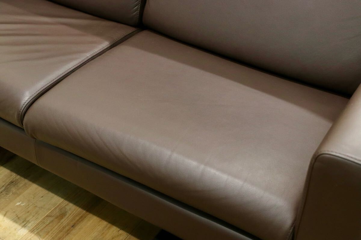 GMJK223○EKORNES / エコーネス Stressless Emma E200 2人掛けソファ パロマレザー ブラウン ノルウェー家具 定価約51.3万円