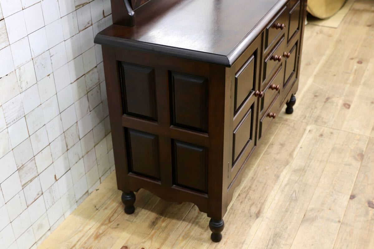GMJK231C○松本民芸家具 #309型一面鏡 ドレッサー 鏡台 ミズメザクラ 民芸家具 国産家具 アンティーク レトロ 定価約61.1万円 稀少