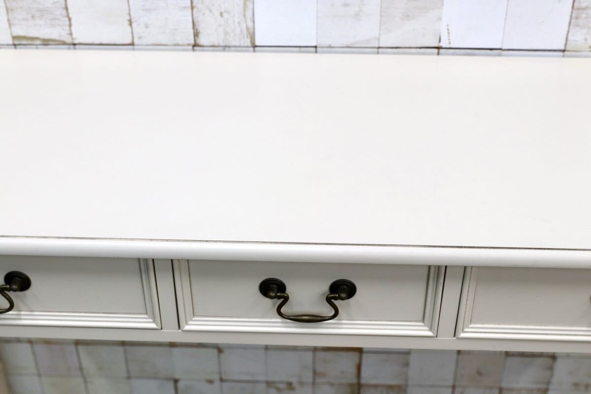 GMJK289○LAURA ASHLEY / ローラ アシュレイ CLIFTON クリフトン コンソールテーブル デスク アイボリー 英国 定価約12.9万円 展示品 稀少