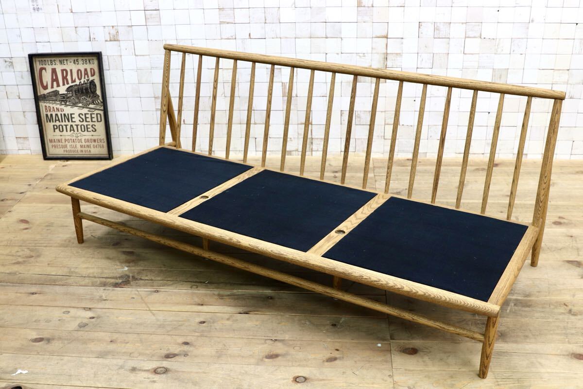 GMJK346○MOMO NATURAL / モモナチュラル CLOUD SOFA クラウド 3人掛けソファ オーク コーデュロイ 北欧 ナチュラル 定価16.3万~18.7万円