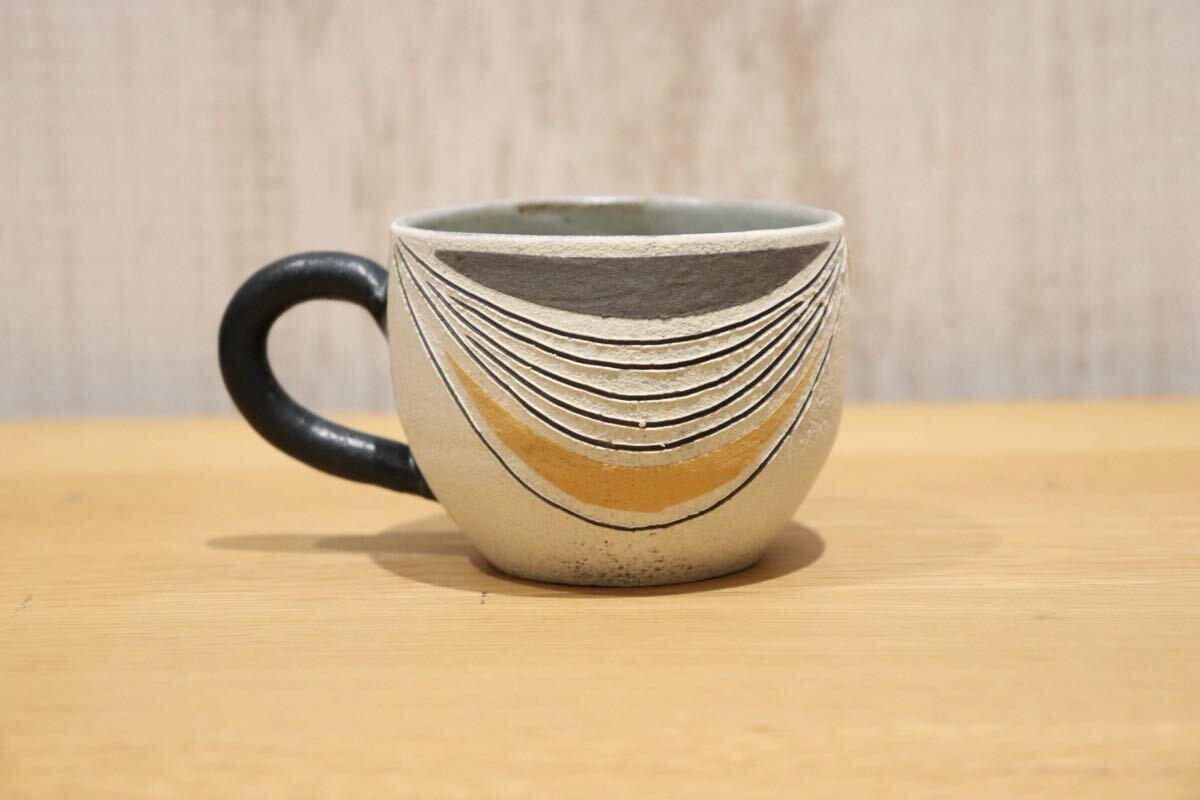 GMIO194A◯市野悟窯 丹波焼 ティーカップ 陶器 カップ 伝統工芸 市野哲次 丹波篠山 未使用