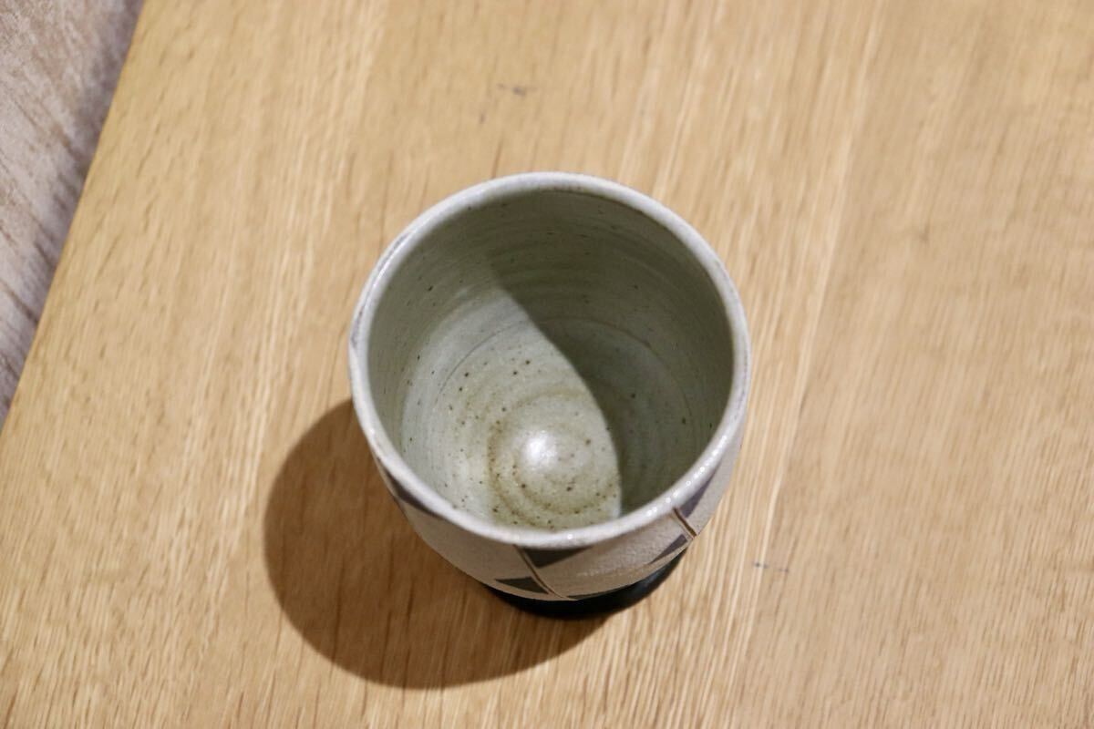 GMIO86A◯市野悟窯 丹波焼 ワインカップ 陶器 カップ 伝統工芸 市野哲次 丹波篠山 未使用