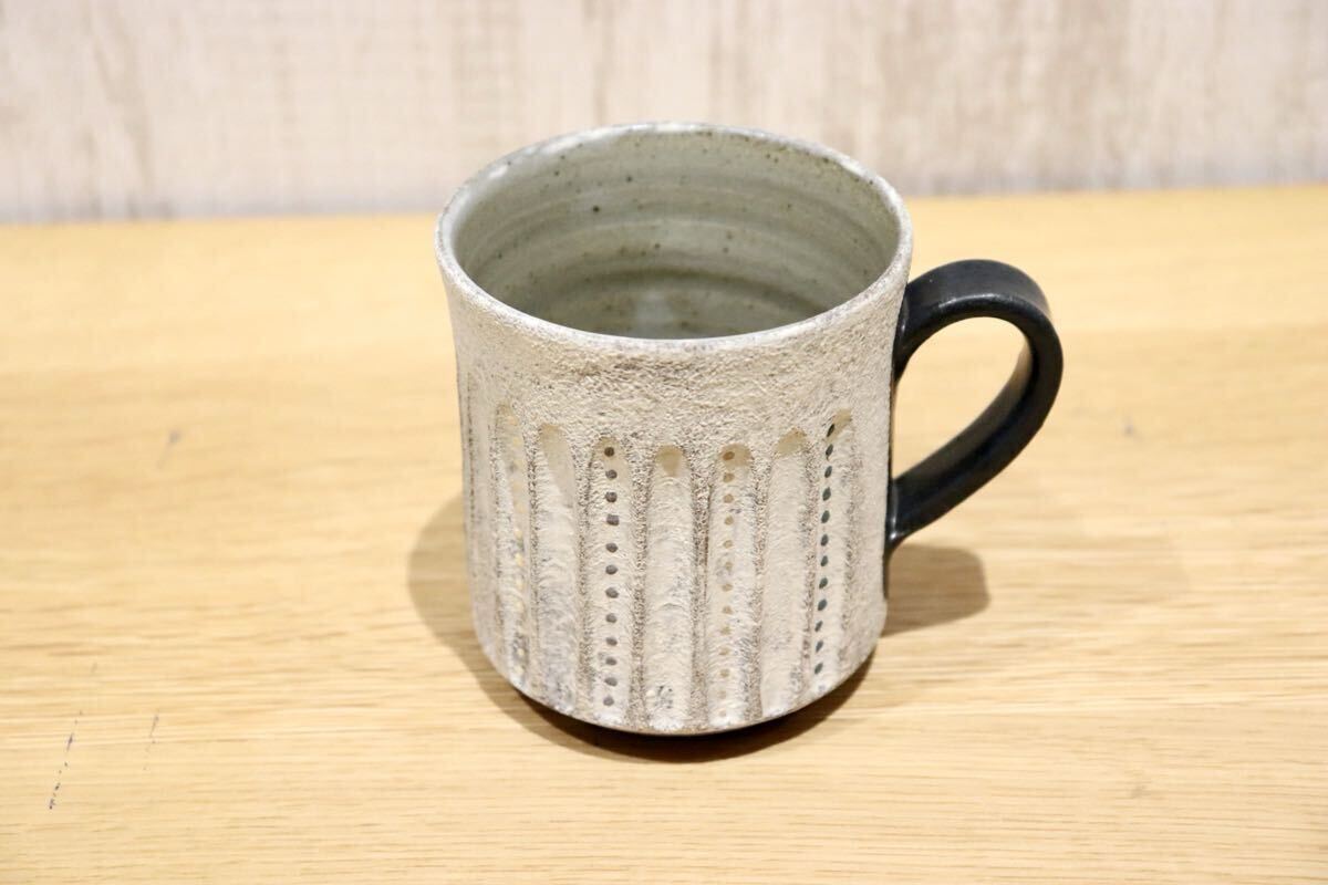 GMIO80G◯市野悟窯 丹波焼 マグカップ 陶器 カップ 伝統工芸 市野哲次 丹波篠山 未使用
