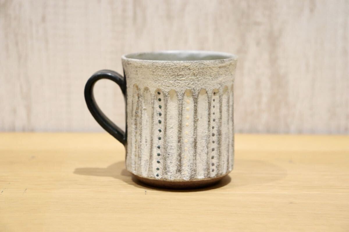 GMIO80G◯市野悟窯 丹波焼 マグカップ 陶器 カップ 伝統工芸 市野哲次 丹波篠山 未使用