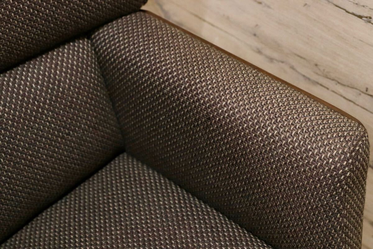 GMJK477A○FUJI FURNITURE / 冨士ファニチア Tapio タピオ ウォールナットカラー ラウンドソファ 中村曻 回転式 ファブリック 約23万