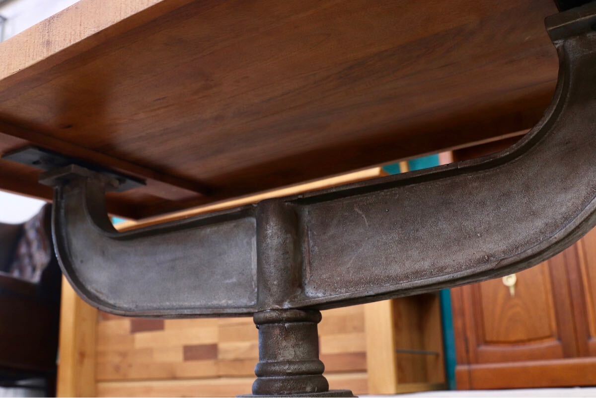 GMHK482A○インダストリアル 工業系 センターテーブル リビングテーブル アイアン 古木 コーヒーテーブル カフェ 店舗什器 アンティーク