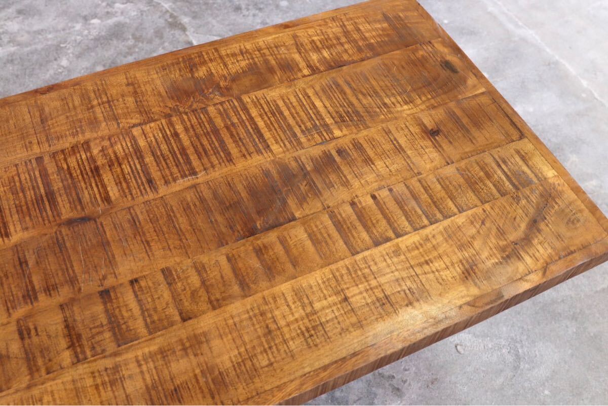 GMHK482B○インダストリアル 工業系 センターテーブル リビングテーブル アイアン 古木 コーヒーテーブル カフェ 店舗什器 アンティーク