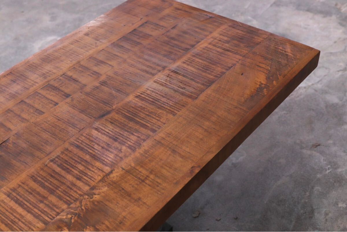 GMHK482B○インダストリアル 工業系 センターテーブル リビングテーブル アイアン 古木 コーヒーテーブル カフェ 店舗什器 アンティーク